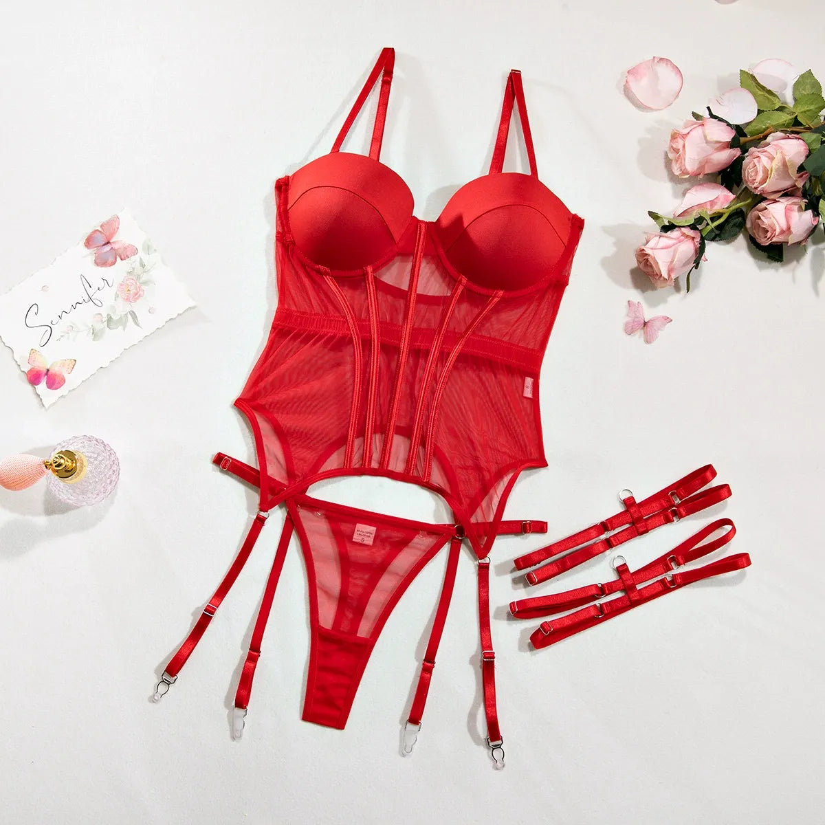 Zaavix™ – Mesh Body Shaping Split Suit with Leg Ring