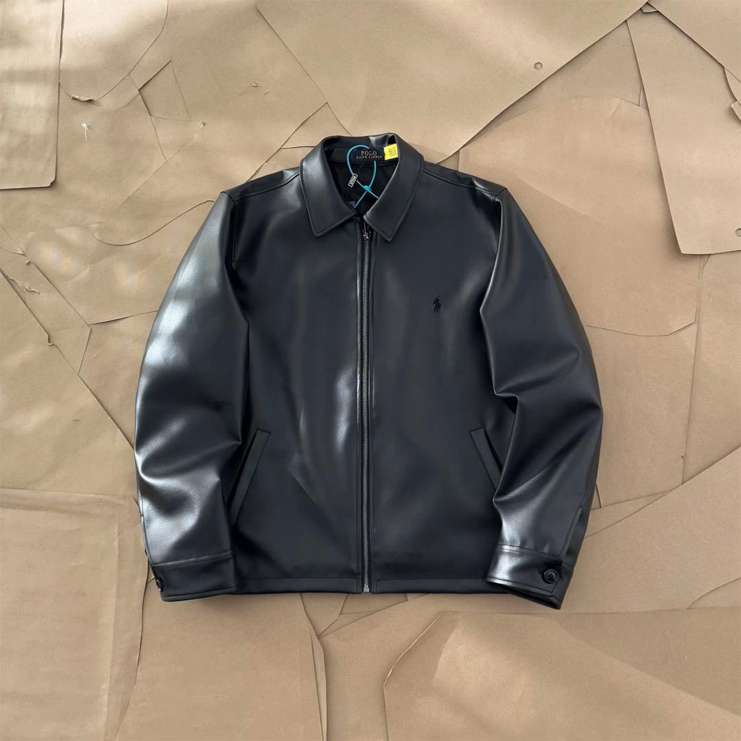 RL Glazed leather jacket