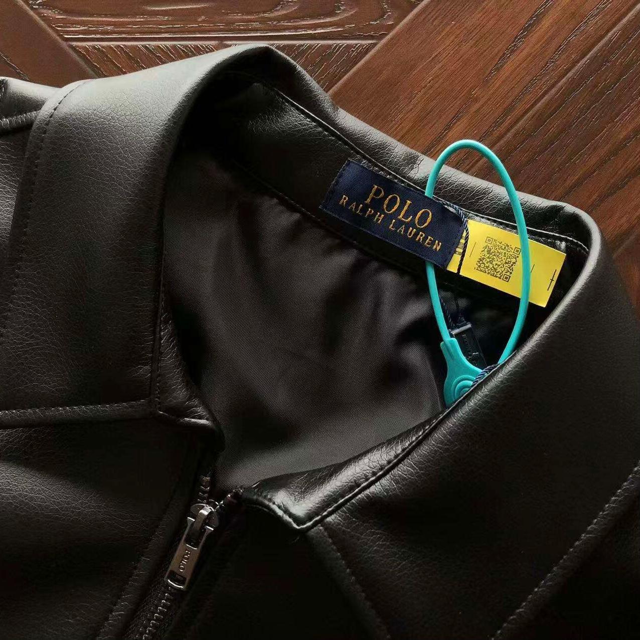 RL Glazed leather jacket